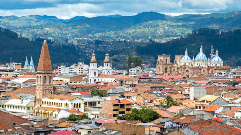 Fotografía panorámica de Cuenca, en Azuay.