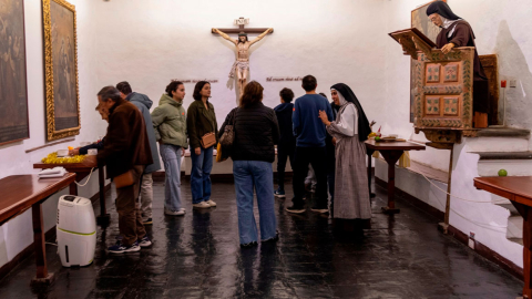 Una de las salas del Museo del Carmen Alto, en el Centro Histórico de Quito.