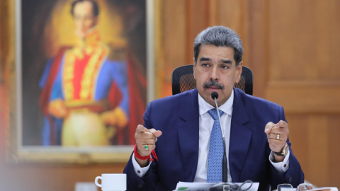 El presidente de Venezuela, Nicolás Maduro, en un acto en Caracas el 8 de enero de 2025.