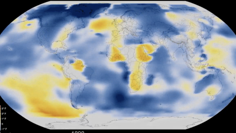 Imagen de la Tierra en el 2024, el año más cálido registrado 10 de enero de 2025.