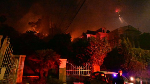 Incendios en Hollywood Hills, en Los Angeles, California, en enero de este 2025.