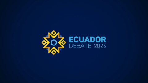 Imagen oficial del debate presidencial 2025.