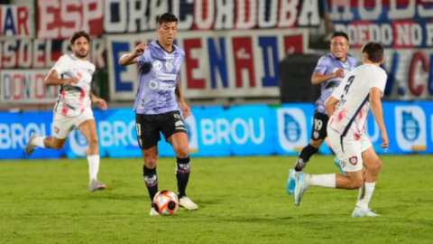 Michael Hoyos, durante el partido de Independiente del Valle ante San Lorenzo, el 19 de enero de 2025.