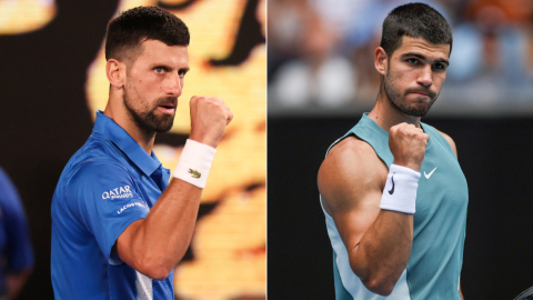 Novak Djokovic y Carlos Alcaraz se enfrentarán en los cuartos de final del Abierto de Australia, el martes 21 de enero de 2025.