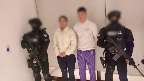 Miembros de los Comandos de la Frontera fueron detenidos el 29 de agosto de 2024, en Ecuador.