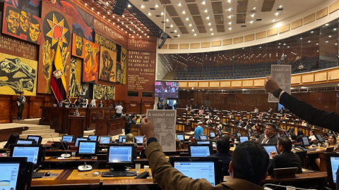 El Pleno de la Asamblea en la sesión del jueves 23 de enero de 2025.