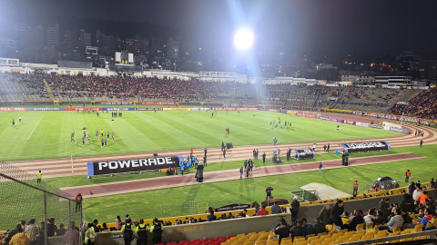 El estadio Olímpico Atahualpa, sede del duelo entre El Nacional vs. Barcelona por Copa Libertadores, este miércoles 19 de febrero de 2025.