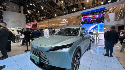 Chery Omoda C7 presentado en el autoshow Shangai 2025.