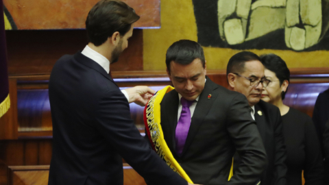 Posesión del Presidente de la República Daniel Noboa y María José Pinto en el Palacio Legislativo, 24 de mayo de 2025.
