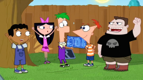 Los personajes de Phineas y Ferb en el tráiler oficial se la serie, 23 de abril de 2025.