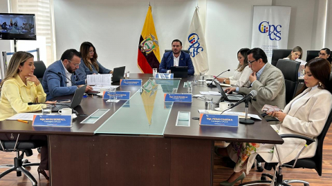 El Pleno del CPCCS mantuvo este 18 de junio de 2025 una reunión en Quito.