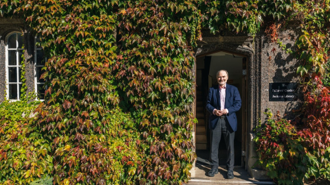 Timothy Garton Ash en el Exeter College de Oxford (Reino Unido) este mes.