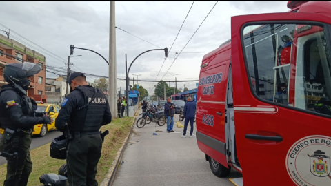 Un accidente de tránsito en la avenida 10 de Agosto y Río Coca, el 16 de octubre de 2026.