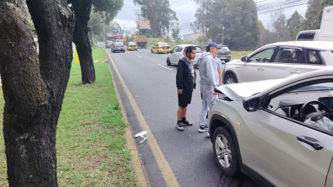Accidente de tránsito en la autopista General Rumiñahui, el 16 de octubre de 2026.
