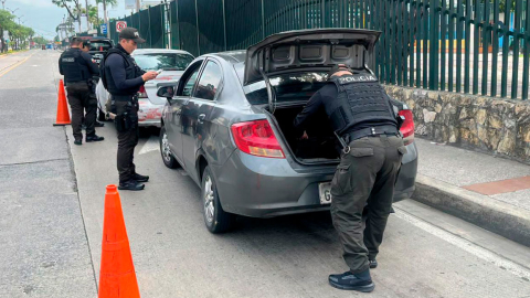 Fotografía referencial de un operativo en la Zona 8, que comprende Guayaquil, Durán y Samborondón.