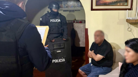 Allanamientos realizados en Pichincha y Chimborazo contra una presunta banda de estafadores.