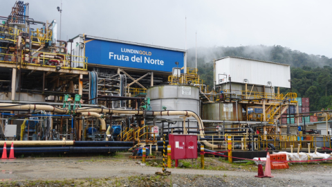 Instalaciones de la mina Fruta del Norte, en Zamora Chinchipe, agosto de 2026.
