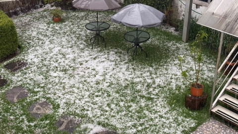 La fuerte granizada que se registra en Quito, 22 de octubre de 2026.