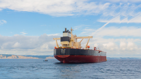 Buque petrolero en el puerto Punta Gorda en Esmeraldas. La importación de diésel representa más del 80% de lo que consume el país de este combustible.