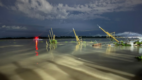 La embarcación turística Morgan se hundió en el Malecón 2000, en Guayaquil, el 26 de octubre de 2026.