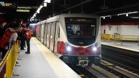 Primer recorrido del Metro de Quito con ciudadanos, 23 de enero de 2023.