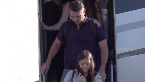 Captura de video que muestra al excandidato presidencial brasileño Flávio Bolsonaro a su arribo a Miami, Estados Unidos, el 28 de octubre de 2026.