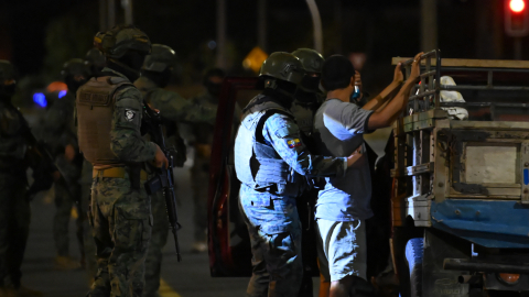 Imagen de operativos del anterior toque de queda en Manta, Manabí, 11 septiembre de 2026.