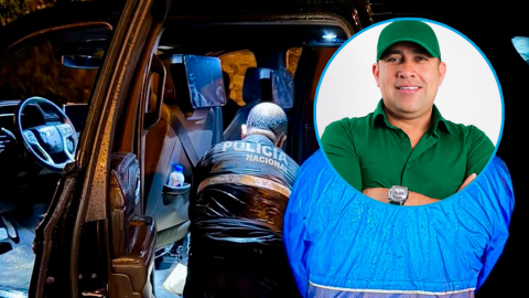 Dinero presuntamente encontrado durante el allanamiento a la casa de Gabriel Balladares, alcalde de Playas.
