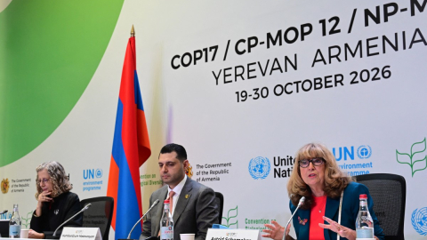 Autoridades durante la Conferencia de la Biodiversidad de la ONU-COP17, el 26 de octubre de 2026.