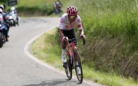 El ecuatoriano Richard Carapaz, durante su participación en el Giro de Italia, el 21 de mayo de 2025.