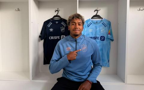 Emiliano Clavijo, jugador de Universidad Católica, durante una entrevista con PRIMICIAS en Quito, en octubre de 2026.
