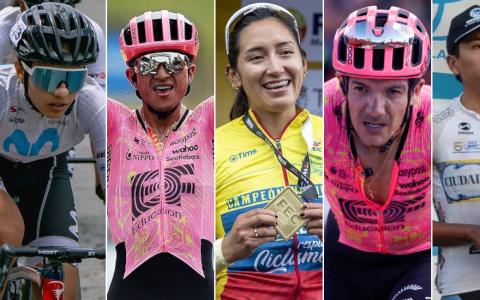 Natalia Vásquez, Alexander Cepeda, Miryam Núñez, Richard Carapaz y Mateo Ramírez están entre los convocados de Ecuador para el Mundial de Ciclismo 2024.