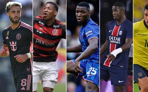 Los ecuatorianos Leonardo Campana, Gonzalo Plata, Moisés Caicedo, Willian Pacho y Kendry Páez podrían jugar el Mundial de Clubes 2025.