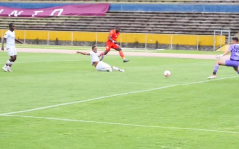 Gol de Jonathan Betancourt de La Unión sobre Atlético Vinotinto en la semifinal de ida de la Segunda categoría, el 29 de noviembre de 2024.