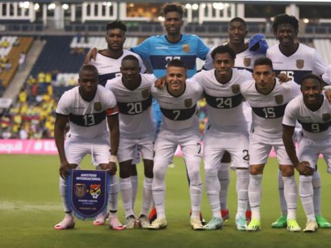 Equipo titular de Ecuador para el amistoso con Bolivia, el 12 de junio de 2024.