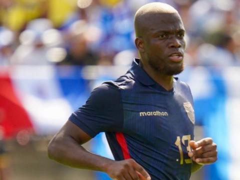 Enner Valencia, durante un partido con la selección de Ecuador, el 16 de junio de 2024.