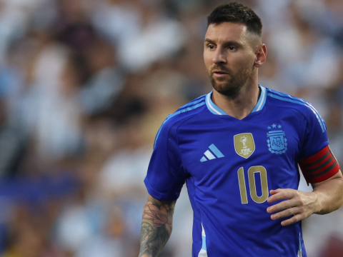 Lionel Messi durante un partido amistoso con Argentina en Maryland, el 13 de junio de 2024.