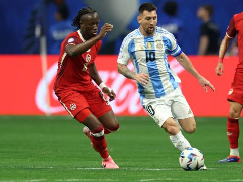 Lionel Messi, durante el partido de Argentina ante Canadá, el 20 de junio de 2024.