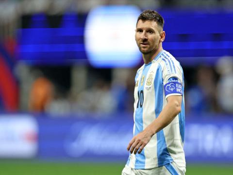 Lionel Messi, de Argentina, durante el partido ante Canadá por la primera fecha de la Copa América, el jueves 20 de junio de 2024.