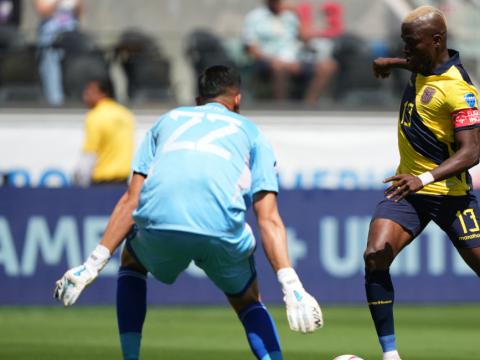 Enner Valencia, durante el partido de Ecuador ante Venezuela por la Copa América, el 22 de junio de 2024.