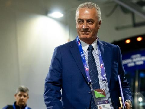 Gustavo Alfaro, técnico de Costa Rica, en el partido ante Brasil en el debut de la Copa América 2024, el lunes 24 de junio.