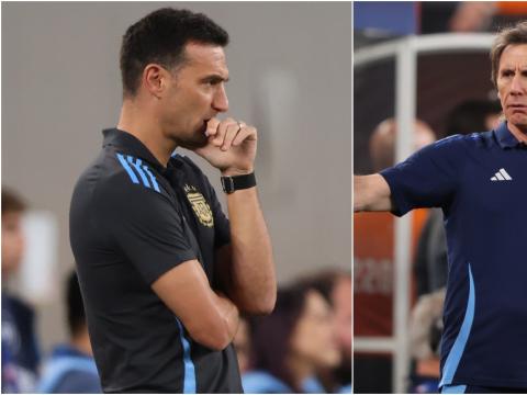 Lionel Scaloni y Ricardo Gareca no podrán dirigir a sus selecciones en la última fecha de la fase de grupos de la Copa América 2024.