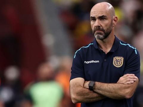 Félix Sánchez Bas, entrenador de Ecuador, durante el partido ante México, el 30 de junio de 2024 en Glendale.