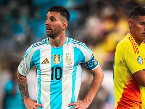 Lionel Messi y James Rodríguez se enfrentarán este domingo 14 de julio de 2024.