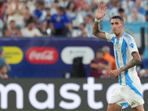 Ángel Di María, durante la victoria ante Canadá el 9 de julio del 2024.