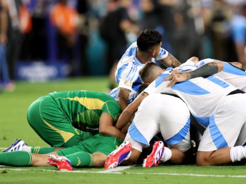 Los jugadores de la Selección Argentina celebran la obtención de la Copa América el 14 de julio del 2024. 