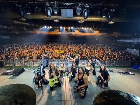 La banda Mago de Oz durante un concierto en Estados Unidos, el 4 de octubre de 2024.