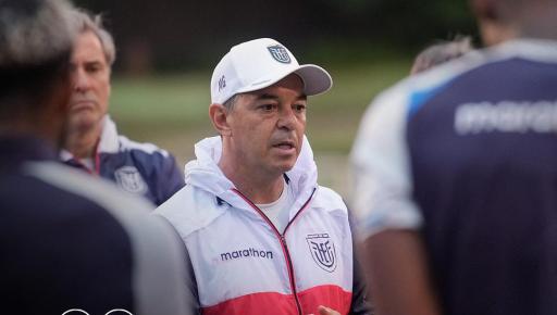 Marcelo Gallardo, durante un entrenamiento con la selección de Ecuador en Japón, el 4 de octubre de 2026.