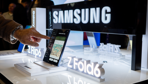 Los nuevos modelos Galaxy Z Fold6 y Galaxy Z Flip6 de Samsung.