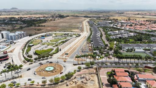 Fase 1 del tramo vial 7 del del corredor institucional de comercio y servicio Miguel Yúnez Zagia.